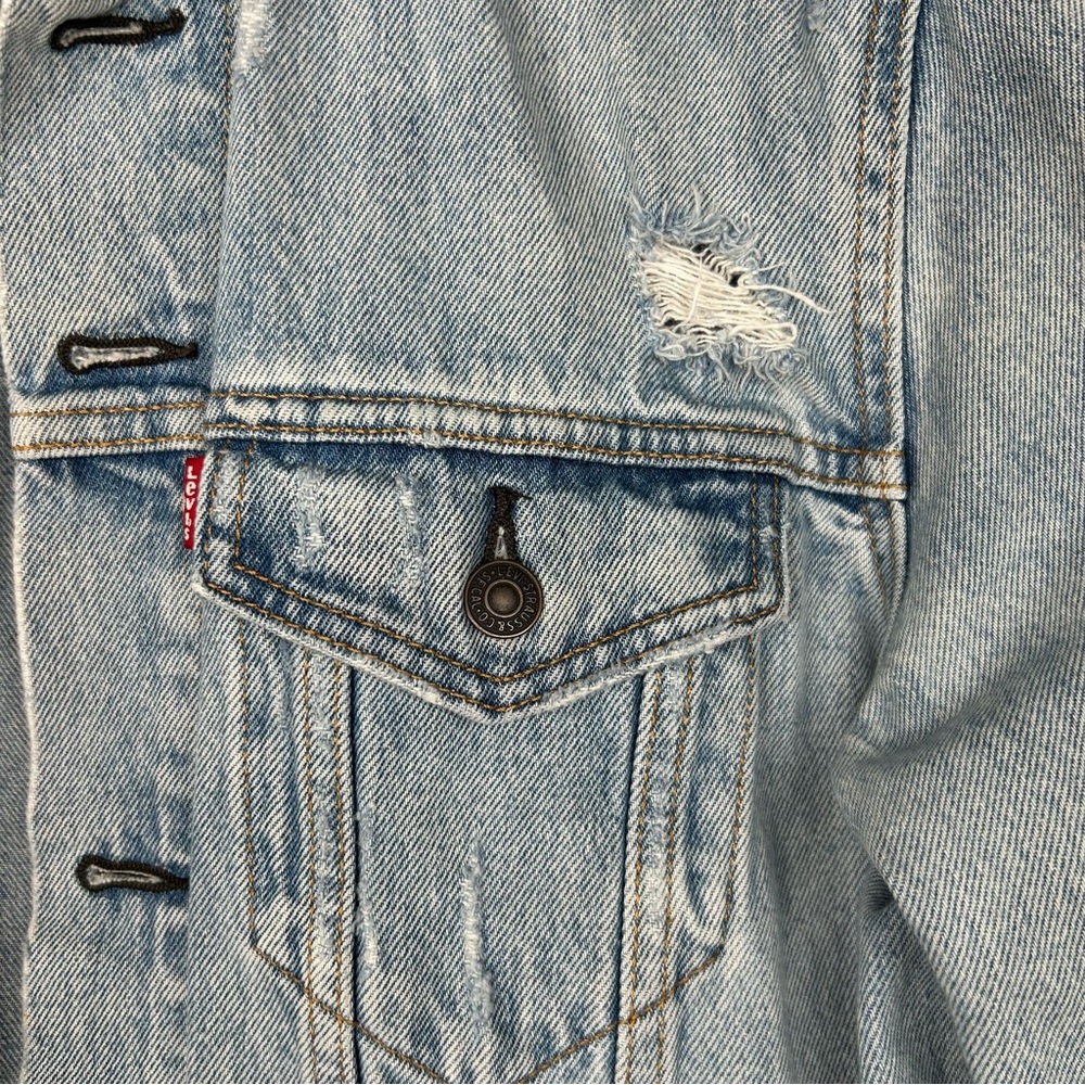Levi's Men's Blue Denim Classic Jean Jacket Size Large - Picture 5 of 13